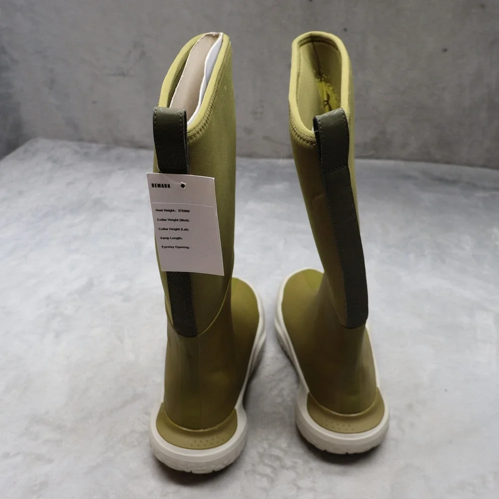 Under Armour Men 9 Rain Boots Green Rubber Mud Freek Tall Outdoor Utility NEW